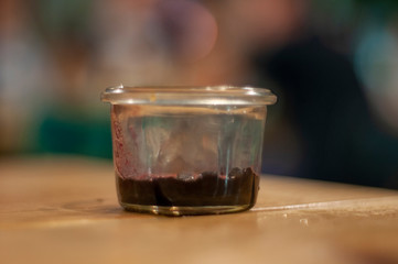 Pote con salsa agridulce