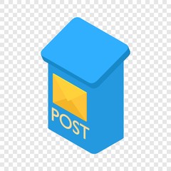 Mailbox icon. Isometric illustration of mailbox vector icon for web