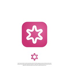 vector abstract starfish logo icon