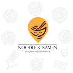 noodle ramen icon logo graphic restaurant