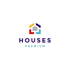 Modern abstract house logo