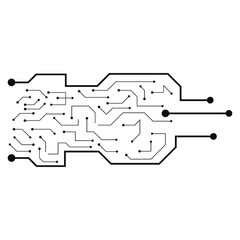 Circuit technology logo vecto