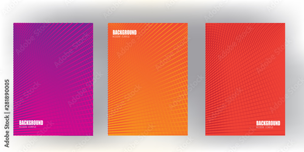 Wall mural modern minimal covers design with colorful halftone gradients.background modern template design for 
