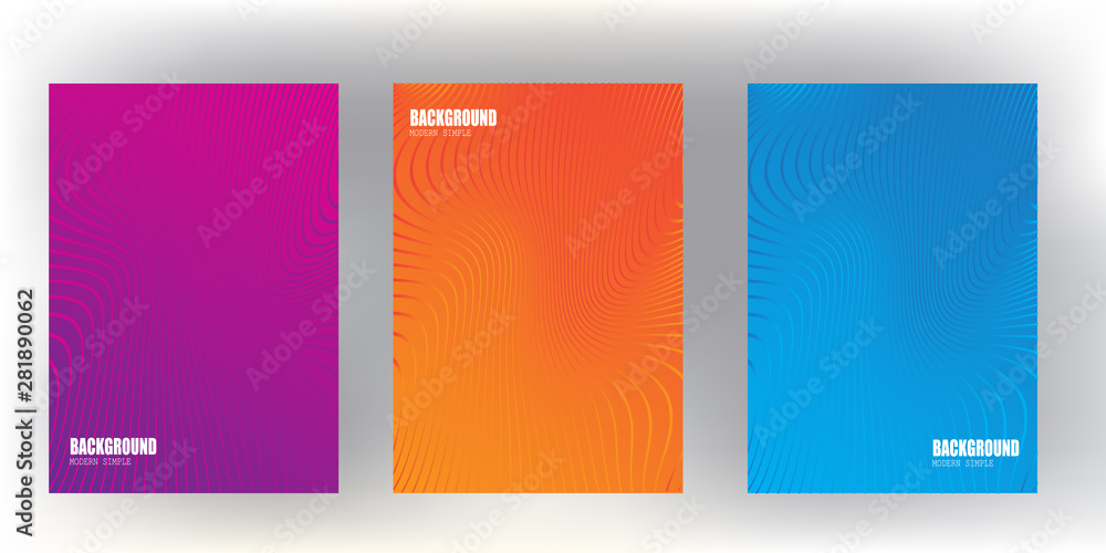 Wall mural modern minimal covers design with colorful halftone gradients.background modern template design for 