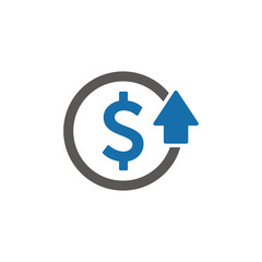 Cost reduction icon vector