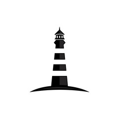 Lighthouse symbol vector. Lighthouse logo template