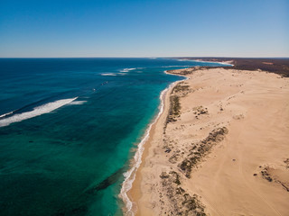 Obraz na płótnie Canvas Western Australia Aerial Coast Horizon