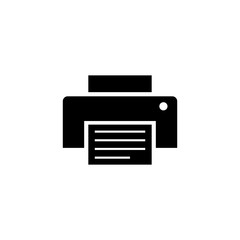 Printer icon vector, print symbol vector