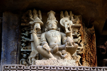 Sculpture at Chaturbhuj Temple, Khajuraho