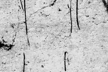 Texture of a concrete wall with cracks and scratches which can be used as a background