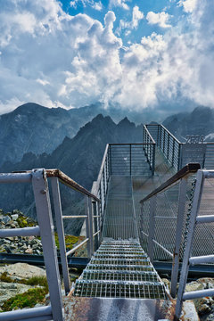 View from Lomnicky stit in High Tatras, Slovakia