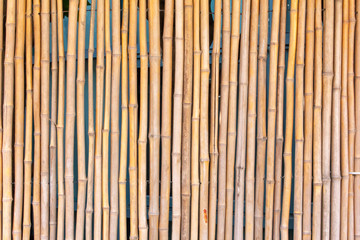 A bamboo stick facade background