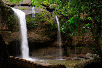 Waterfall in the inter national park very fresh nature and good trip in holiday.