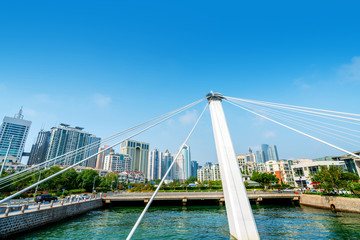 Modern bridge in Qingdao