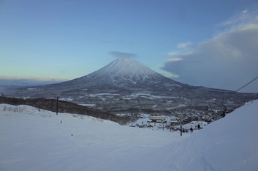 Fototapeta na wymiar ski resort in Japan