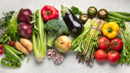 Assortment of fresh vegetables