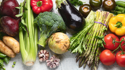 Assortment of fresh vegetables