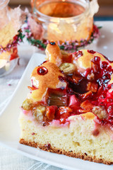 Summer fruit cake.
