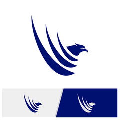 Eagle logo design vector. Simple Eagle logo template. Icon Symbol. Vector Illustration