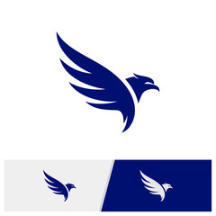Eagle logo design vector. Simple Eagle logo template. Icon Symbol. Vector Illustration
