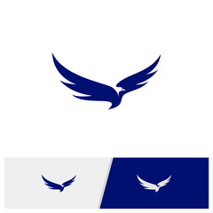 Eagle logo design vector. Simple Eagle logo template. Icon Symbol. Vector Illustration