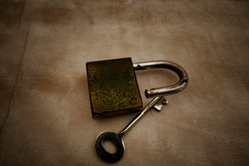 old lock and key