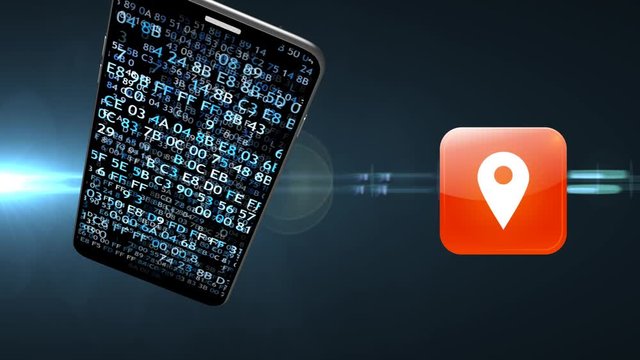 GPS in the phone. Search for the desired path through the gps. Geolocation