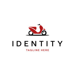 Scooter Logo Design Vector Template Free Vector, Scooter Logo design silhouette vector template. Motorbike shop store Logotype concept icon.