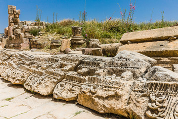 The ruins of Jerash in Jordan are the best preserved city of the early Greco-Roman era, it is the...