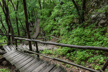 Jilin Province Hang Kettle Tourist Resort Plank Road