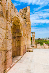 The ruins of Jerash in Jordan are the best preserved city of the early Greco-Roman era, it is the largest acropolis of East Asia.  The North Theatre