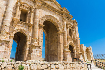 The ruins of Jerash in Jordan are the best preserved city of the early Greco-Roman era, it is the...