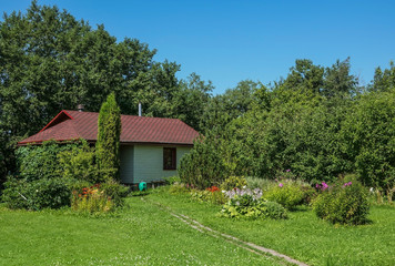 Modern wooden vacation homes in the Russia