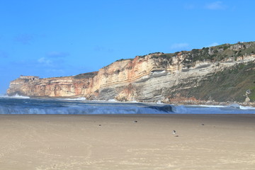 Beach in Nazare, Portugal