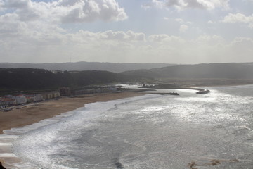 Beach in Nazare, Portugal