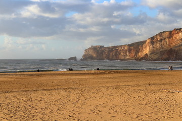Beach in Nazare, Portugal