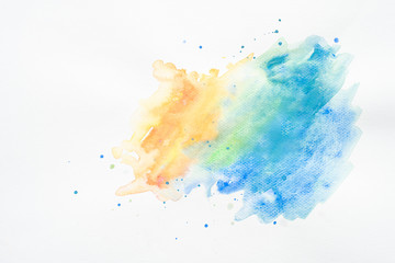 Beautiful  water colors background on white background © tonefotografia