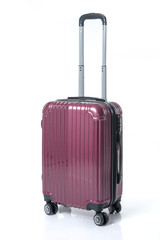 Modern suitcase on a white background