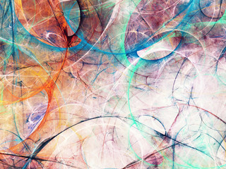 abstract chaotic fractal background 3D rendering illustration