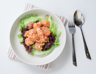 Spicy salmon salad,Thai Style Food