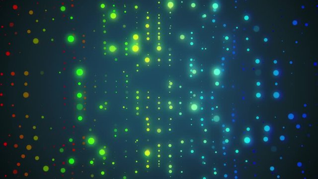 soft blinking wall of colored glowing lights animation background New quality universal motion dynamic animated colorful joyful dance music holiday 4k stock video footage
