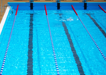 Obraz premium Blue water pool as background