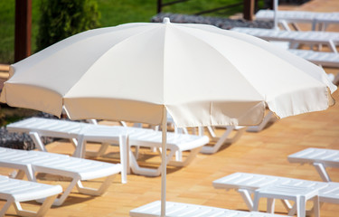 Sun umbrella on the beach