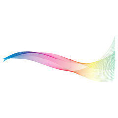 abstract color wave flow design