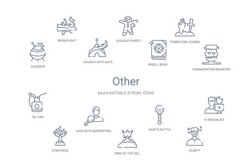 Obraz premium other concept 14 outline icons