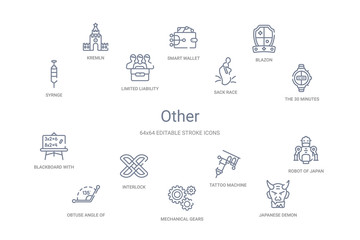 other concept 14 outline icons