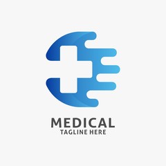 Obraz premium Fast medical healthcare logo design