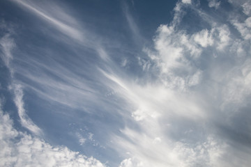blue sky with clouds