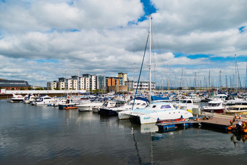 Swansea Docks. Glamorgan Wales UK.