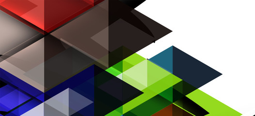 Colorful repeating triangles modern geometric in contemporary style on white background. Abstract geometric shape. Modern stylish texture